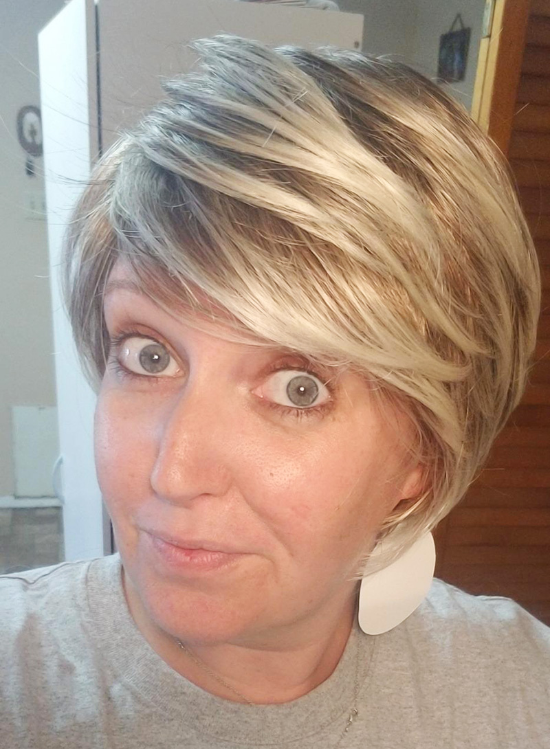Blonde Boy Cut Capless Straight Short Remy Human Hair Wigs 6 Inches