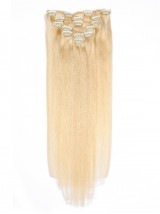 Blonde Long Straight Clip In Extension