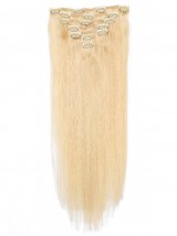 Blonde Long Straight Clip In Extension
