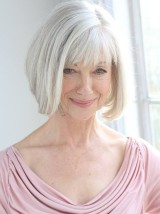 Chin Length Remy Human Hair Capless Straight Lady Wigs 10 Inch