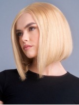 Bob Wig Straight Remy Blonde Human Hair Wigs