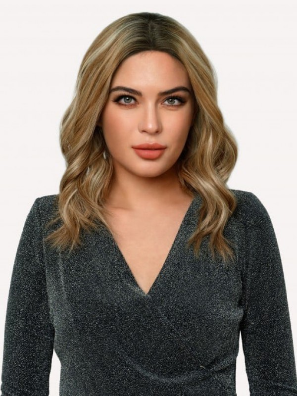 Long Wigs Ombre 100% Remy Human Hair Lace Front Wig