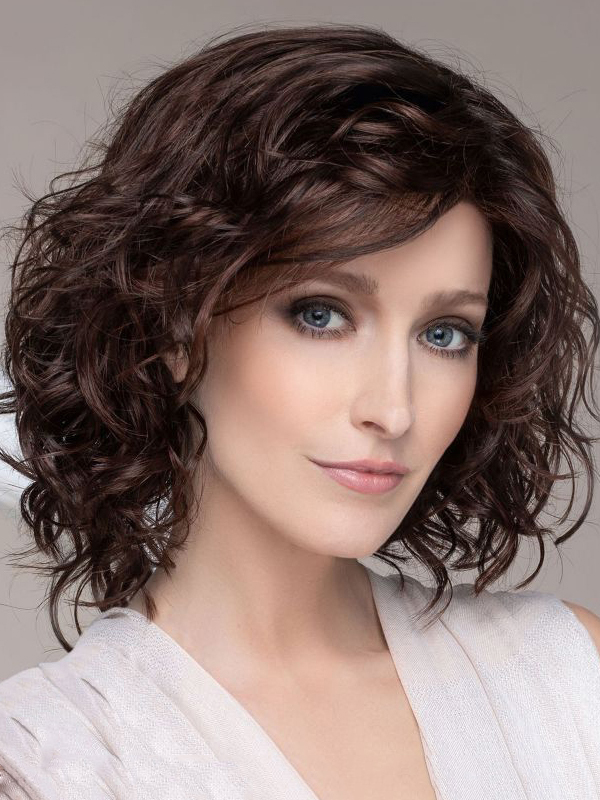 Elegant Bob Chin Length Curly 100% Human Hair Wigs