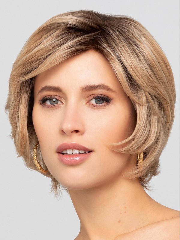 Blonde Straight Wigs Capless Bob Human Hair Wigs