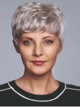 Ladies Short  6" Wavy Synthetic Wigs