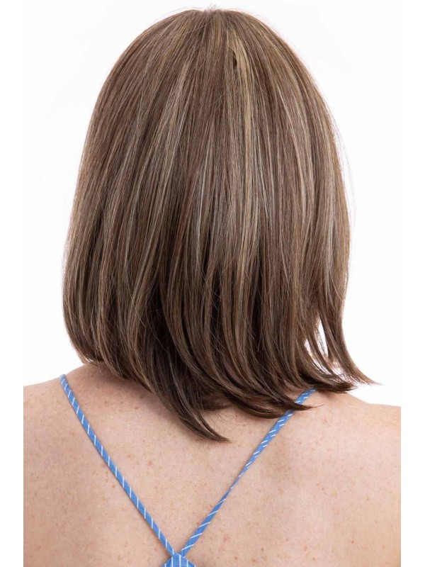 Straight Wigs Chin-length 10" Lace Front Synthetic Hair