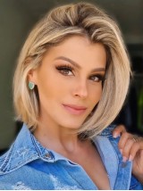 10" Straight Bobs Synthetic Ombre Wigs