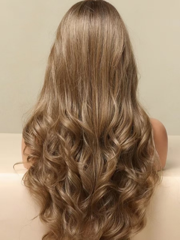 Long Lace Front Wigs Synthetic Wavy 26" Wigs
