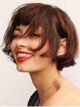 Short Capless Wigs Bobs 8" Synthetic Straight Wigs