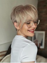 6" Boycuts Synthetic Straight Capless Short Wigs