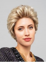 8" Without Bangs Capless Blonde Synthetic Wigs