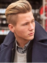 Dark Blonde Short Straight Human Hair Men Toupee Mtoup201111