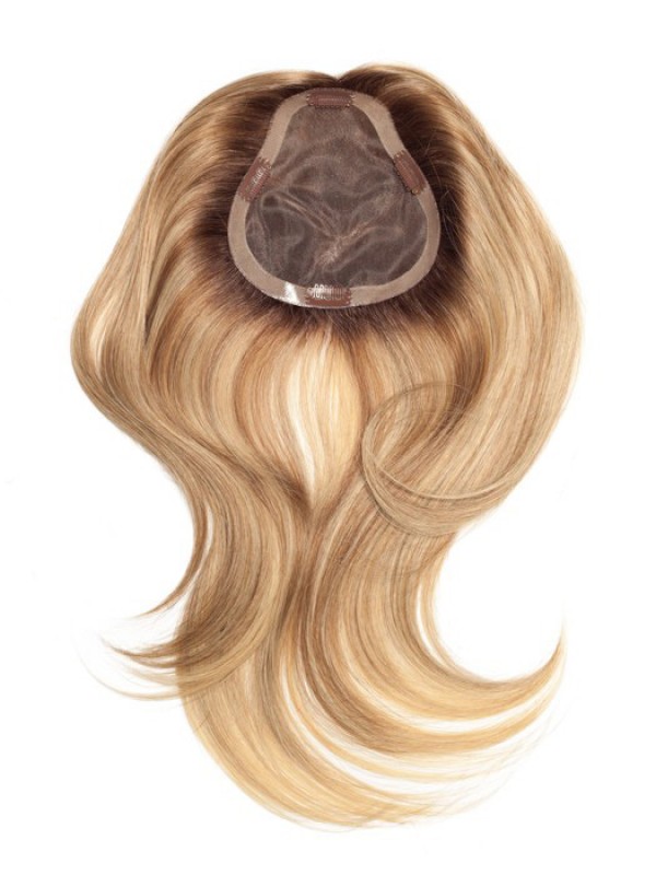 5"x5.75" Long Straight Blonde Remy Human Hair Mono Hair Pieces