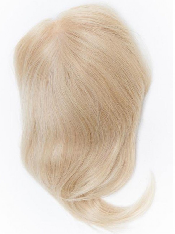 6.5"x6.5" Straight Blonde Remy Human Hair Mono Hair Pieces