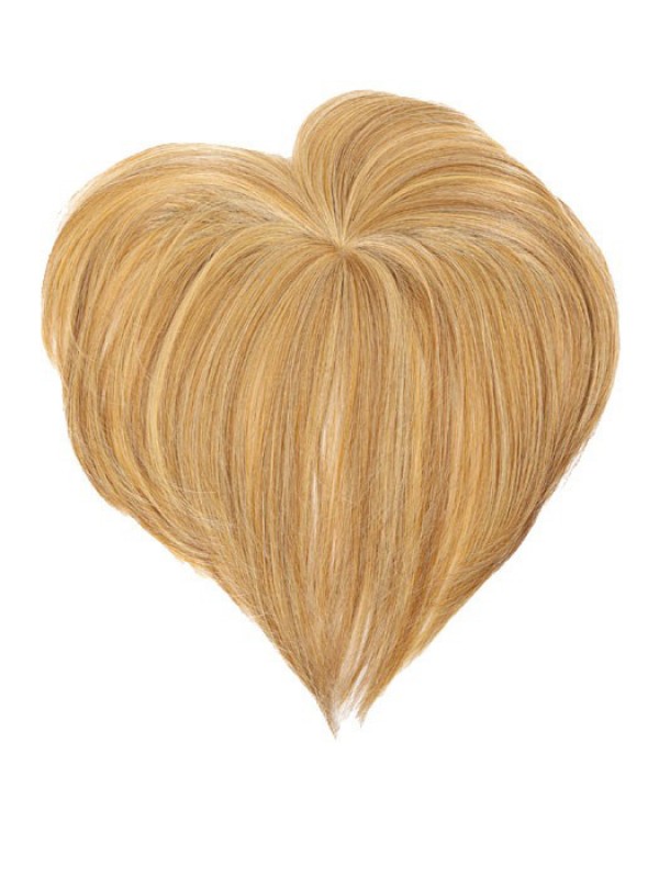 9"x3.25" Human Hair Mono Medium Top Piece With Bang