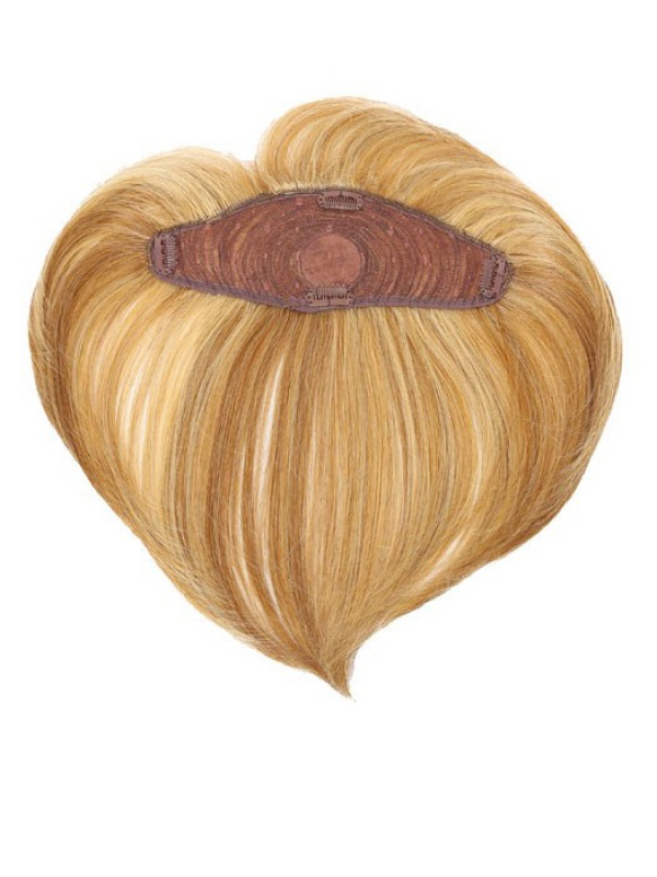 9"x3.25" Human Hair Mono Medium Top Piece With Bang