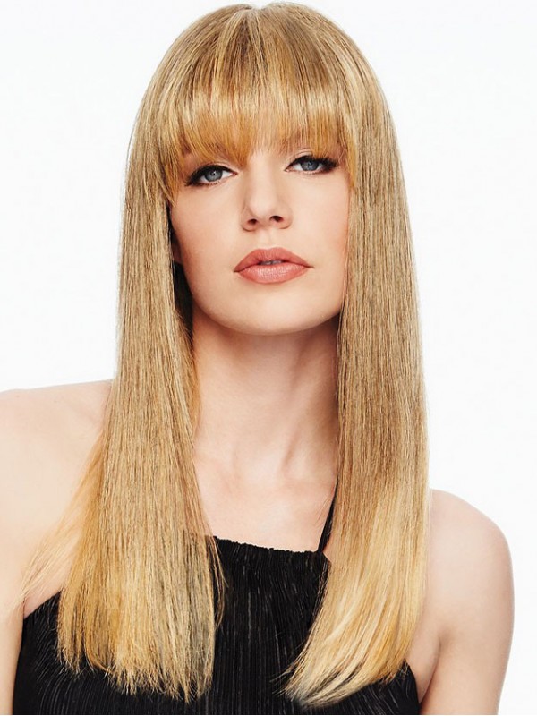 2.5"x5" Economic Clip In Fringe Top Of Head Hair Piece