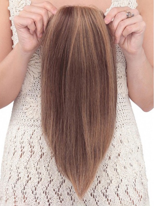 7"x6" Sexy Long Brown Human Hair Top Piece