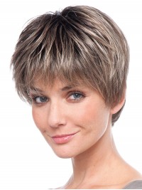 5"x5.75" Dark Grey Straight 100% Human Hair Mono Hair Pieces