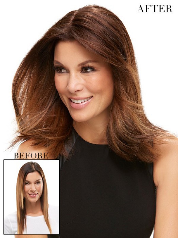 5"x2.75" Straight Blonde Remy Human Hair Mono Hair Pieces