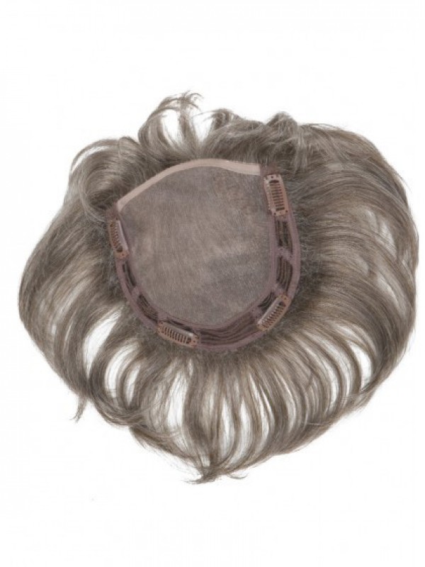 5"x5.75" Short Straight Brown Remy Human Hair Mono Hair Pieces