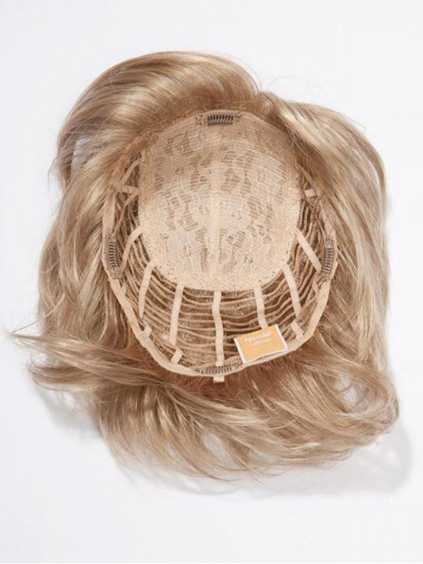 9.75"x10.75" Short Blonde Human Top Hairpieces