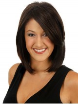 5.25"x2.75" Black Straight Remy Human Hair Mono Hair Pieces
