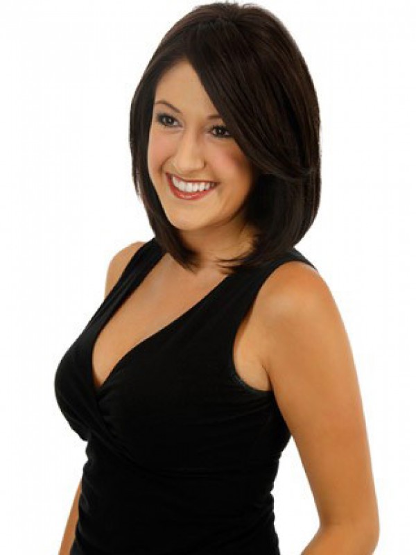 5.25"x2.75" Black Straight Remy Human Hair Mono Hair Pieces