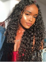 Curly Virgin Hair Weave 3 Bundles With Lace Closure 4x4 Unprocessed Human Hair Extensions