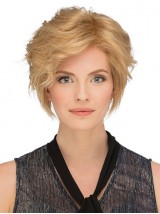 Blonde Short Wavy Wigs