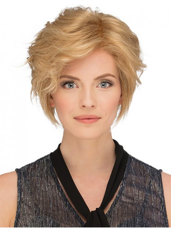 Blonde Short Wavy Wigs