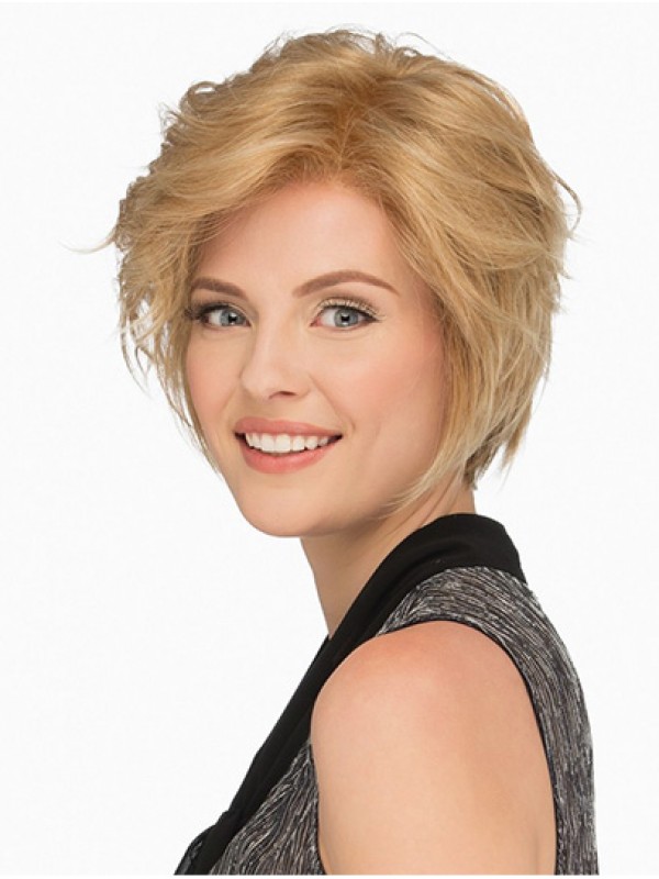 Blonde Short Wavy Wigs