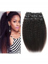 Clip In Brazilian Hair Extensions 7Pcs Clip In Human Hair Extensions