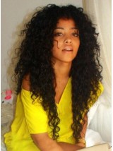 Clip In Brazilian Hair Curly Human Hair For Full Head