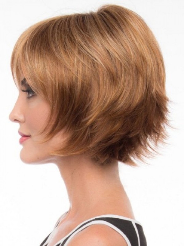 Short Straight Capless Synthetic Wig