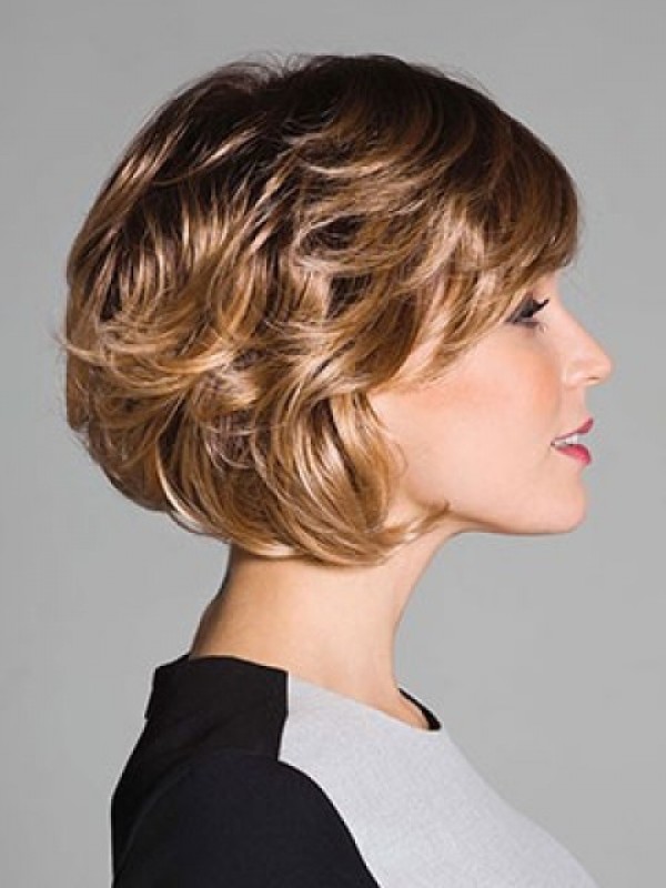 Short Wavy Bob Capless Synthetic Wig