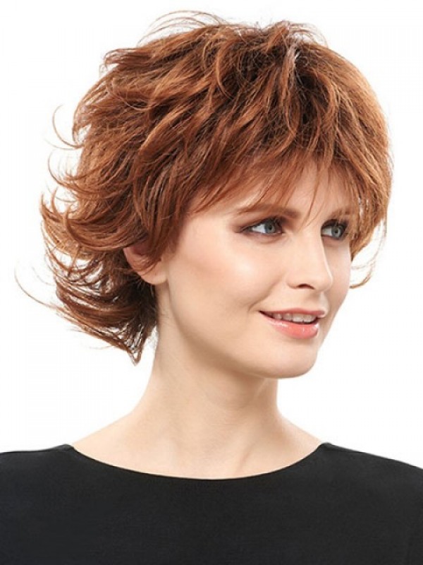 Short Wavy Capless Synthetic Wigs