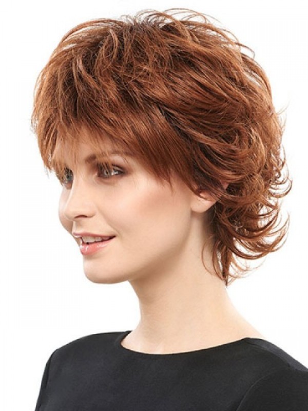 Short Wavy Capless Synthetic Wigs
