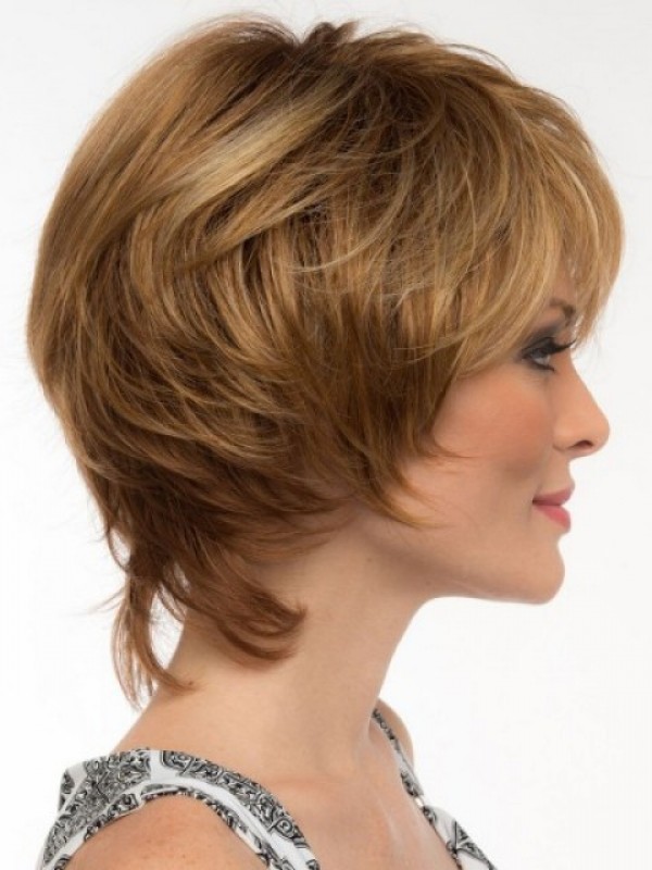 Short Straight Capless Synthetic Wig