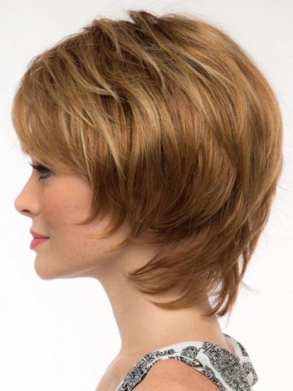 Short Straight Capless Synthetic Wig