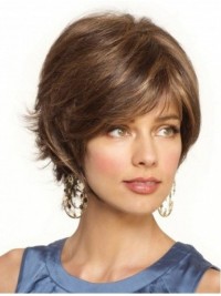Short Straight Capless Synthetic Wig