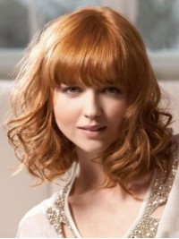 Medium Wavy Capless Synthetic Wig