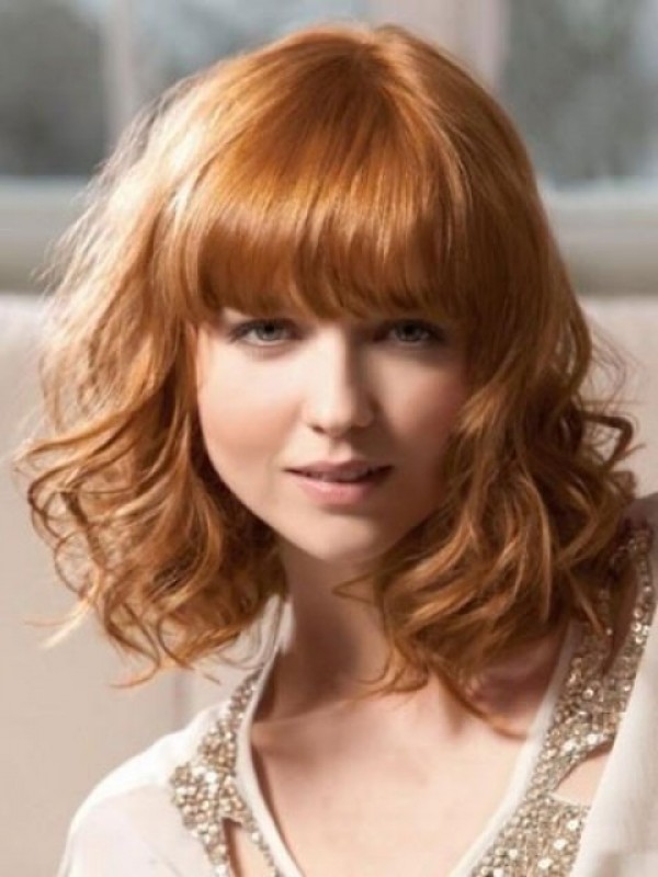 Medium Wavy Capless Synthetic Wig