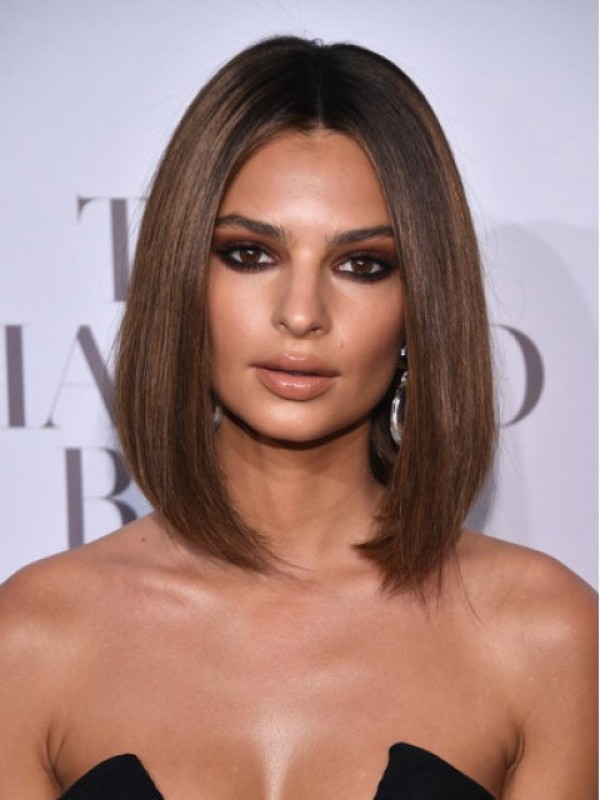 Medium Straight Lace Front Synthetic Wigs