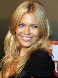 Blonde Long Synthetic Straight Lace Front Wig