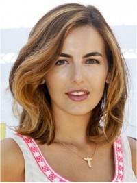 Lace Front Medium Synthetic Wavy Wigs