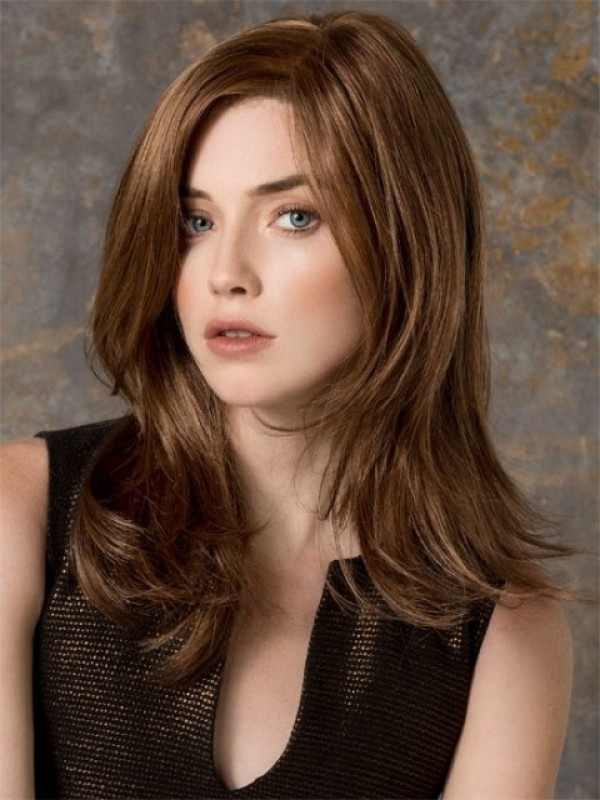 Brown Straight Full Lace Synthetic Wig