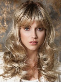 Blonde Long Wavy Capless Synthetic Wigs