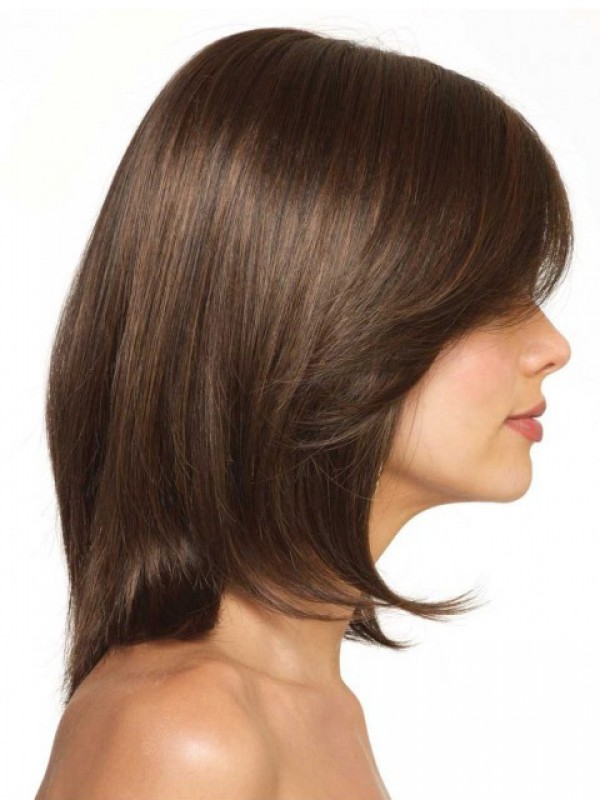 Bob Brown Short Straight Lace Front Synthetic Wig