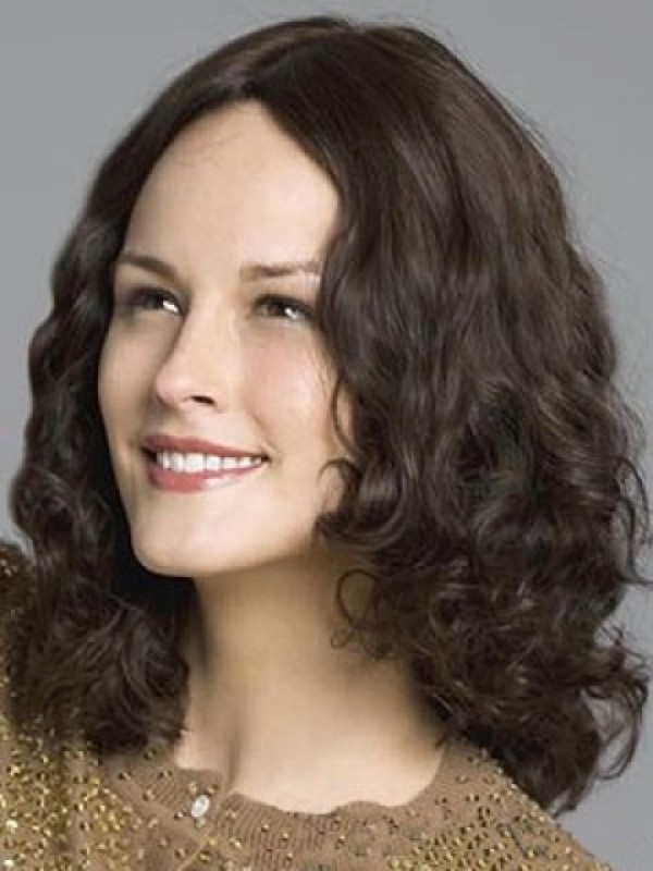 Medium Lace Front Wavy Synthetic Wig